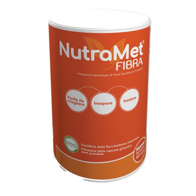 NutraMet Fibra 320g - Integratore Alimentare a Base di Fibra Solubile