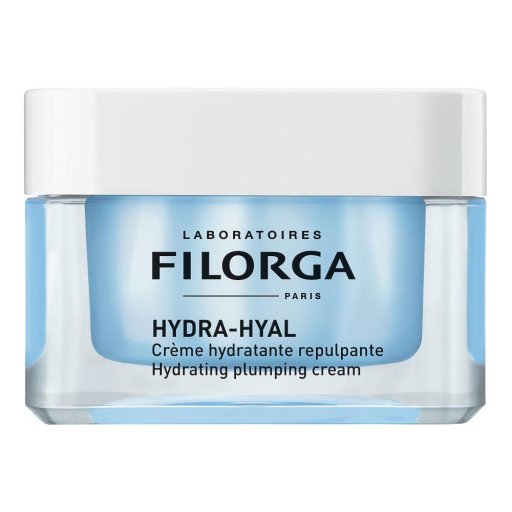 Filorga Hydra Hyal Crema Viso Idratante Rimpolpante 50ml - Laboratoires Filorga - Crema viso pro-giovinezza con 5 tipi di acido ialuronico