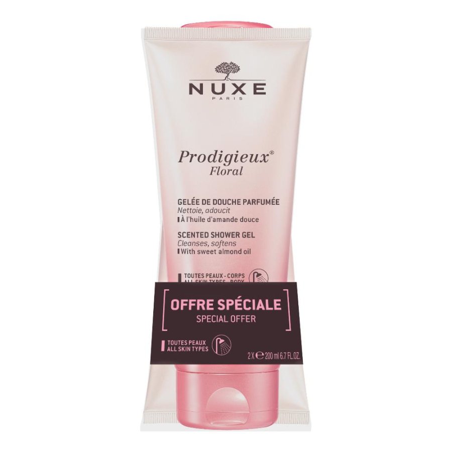 NUXE, Gel Doccia Delicato Prodigieux Floral, 2 x 200 ml