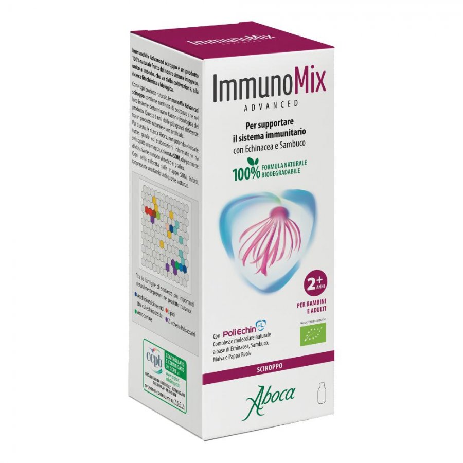 Aboca - ImmunoMix Advanced Sciroppo - Flacone da 210 g