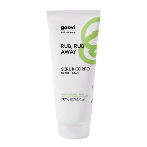 Goovi Scrub Corpo 200ml - Esfoliante corpo con microgranuli di Jojoba e semi di Murumuru