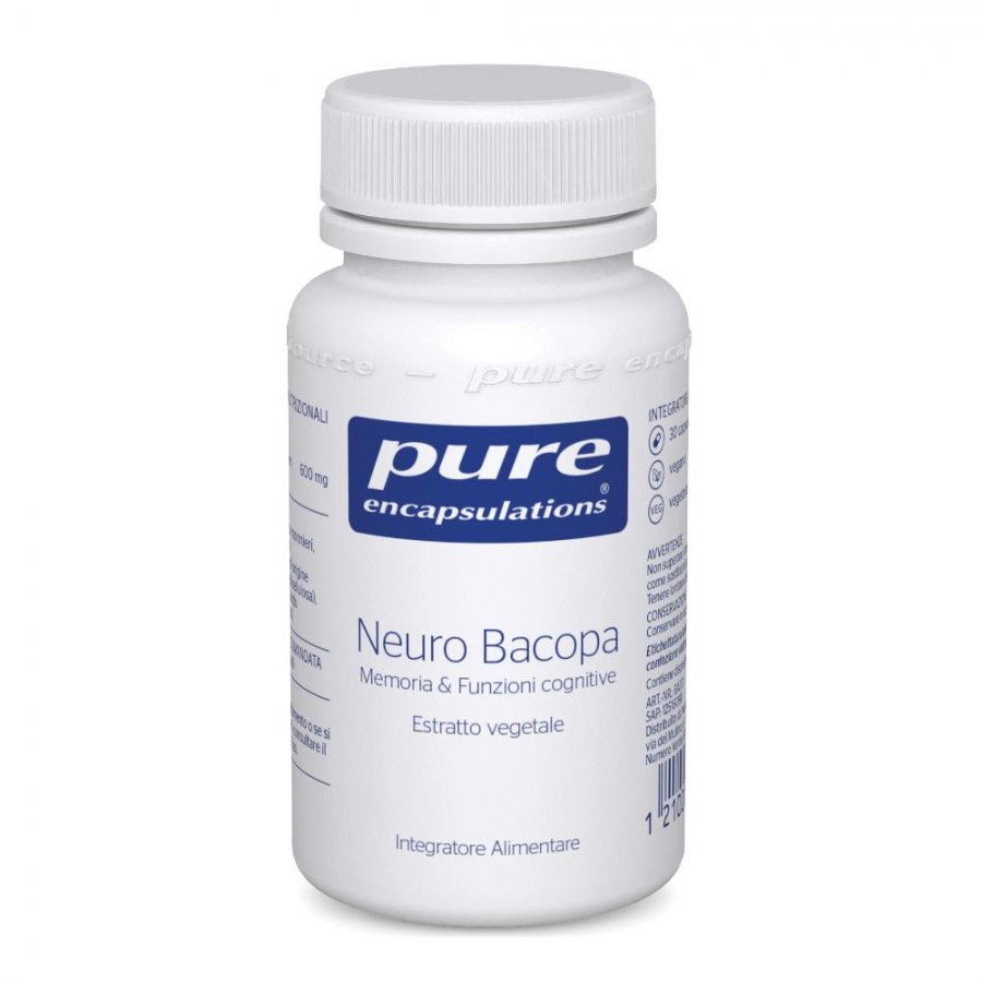 Nestlé - Neuro Bacopa Pure Encapsulations 30 Capsule - Integratore per il Benessere Mentale