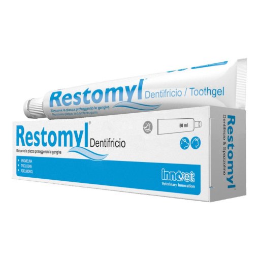 Restomyl Dentifricio per Cani e Gatti 50ml - Igiene Orale e Freschezza per Animali Domestici