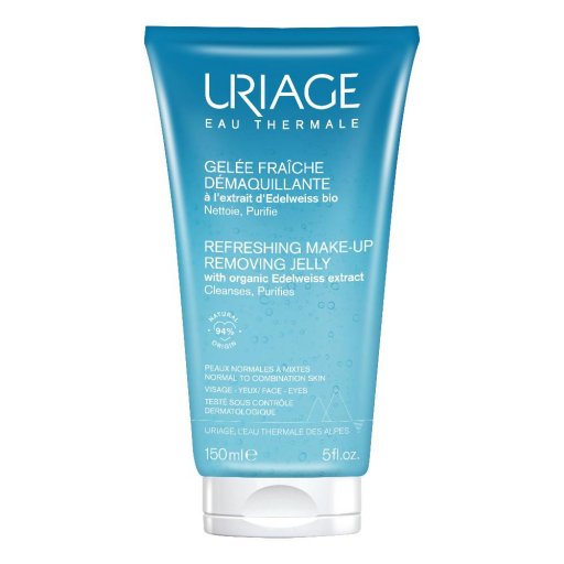 Uriage Gel Fresco Struccante 150ml - Detergente e Struccante Viso e Occhi per Pelli Miste e Grasse