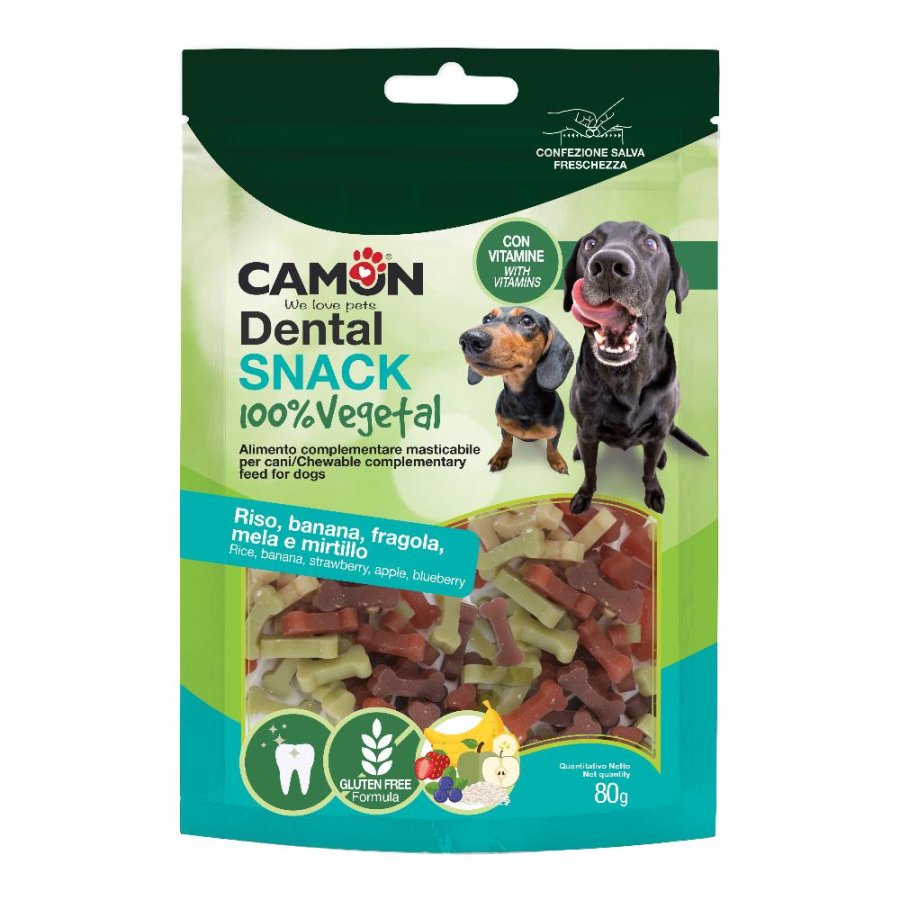 CAMON CANE SNACK DENTAL FRUTTA RISO 80GR