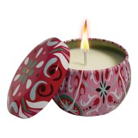 Colors Candela Profumata Pink Rose, 120g, Cera Soia, Fragranza Floreale