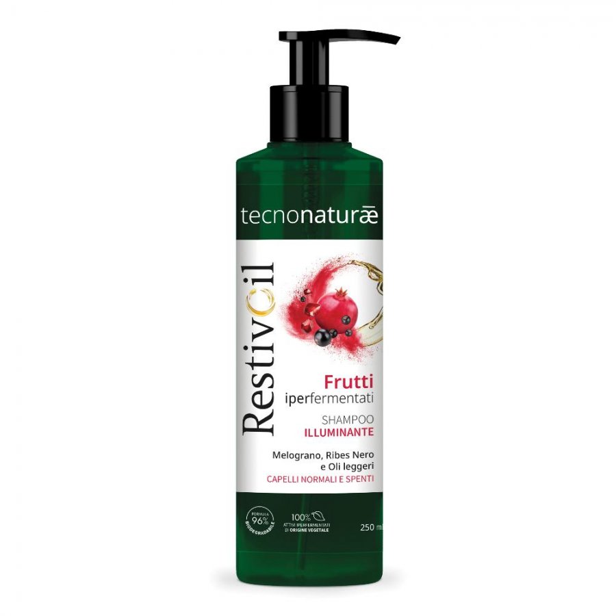 Restivoil Tecnonaturae - Shampoo Illuminante Capelli Normali Spenti 250ml - Dona Luminosità e Vitalità