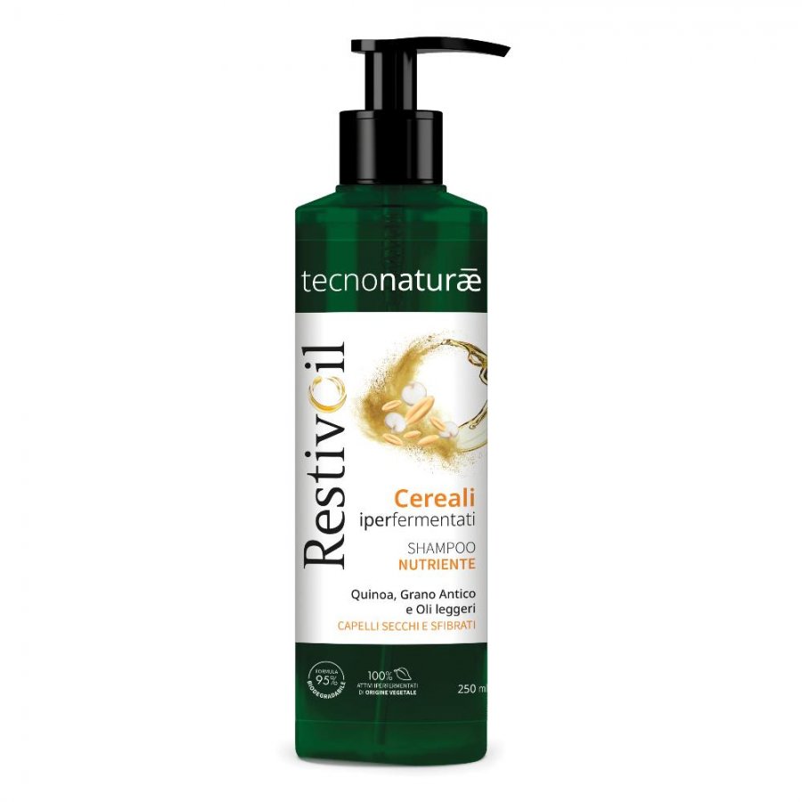 Restivoil Tecnonaturae - Shampoo Nutriente Capelli Secchi Sfibrati 250ml - Ripristina la Morbidezza e la Vitalità