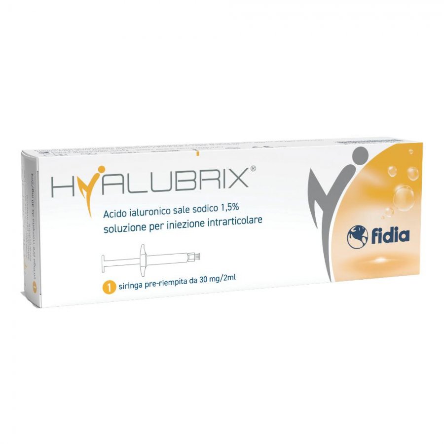 Hyalubrix - Siringa Intra-Articolare Acido Ialuronico 1,5% 30mg/2ml - Soluzione per le Articolazioni