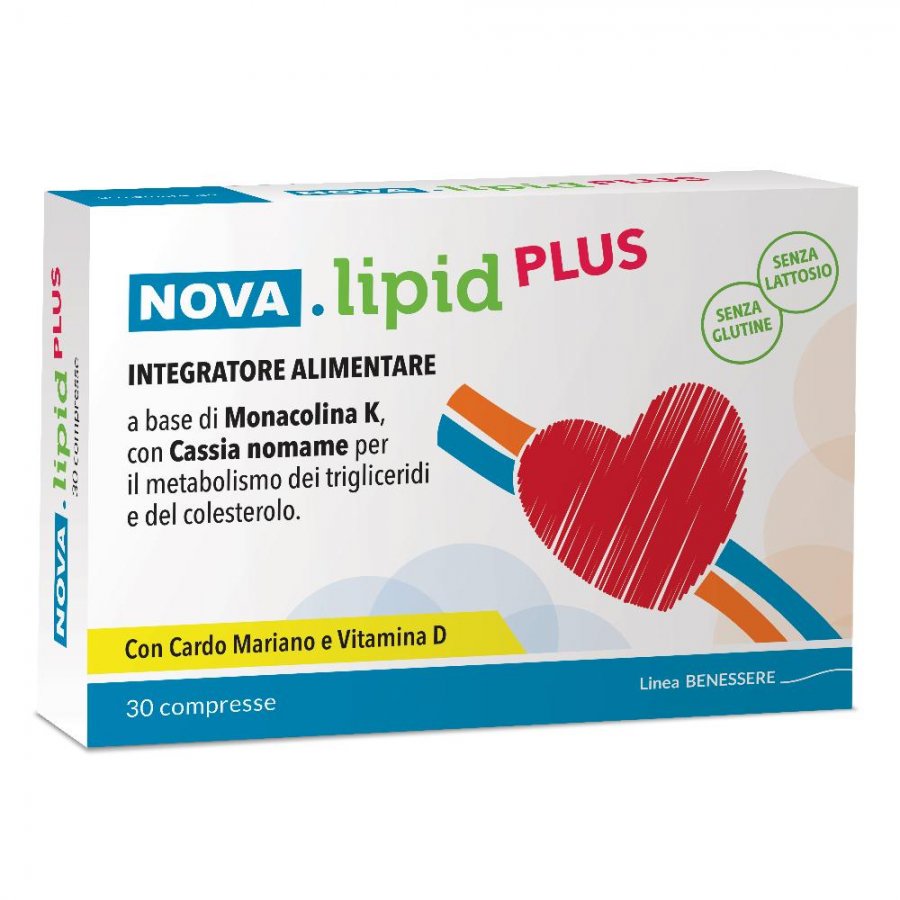 Nova Lipid Plus 30 Compresse - Integratore per il Controllo del Colesterolo