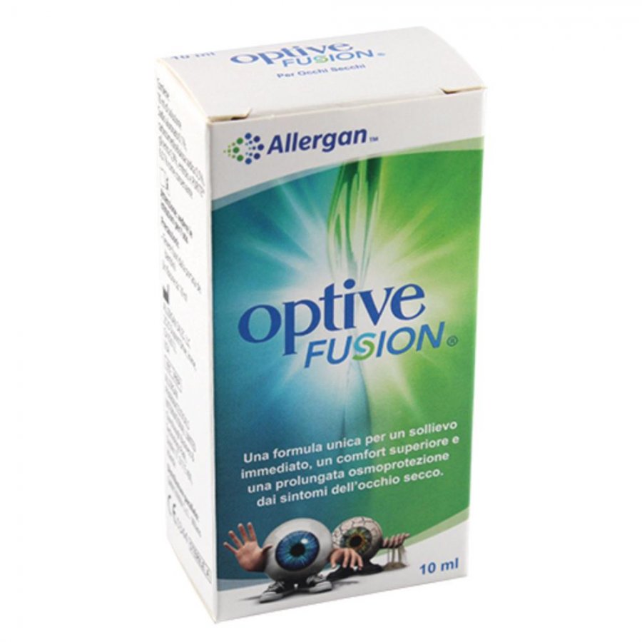 OptiveFusion 10ml - Soluzione Oftalmica Multidose per Sollievo Rapido dall'Occhio Secco