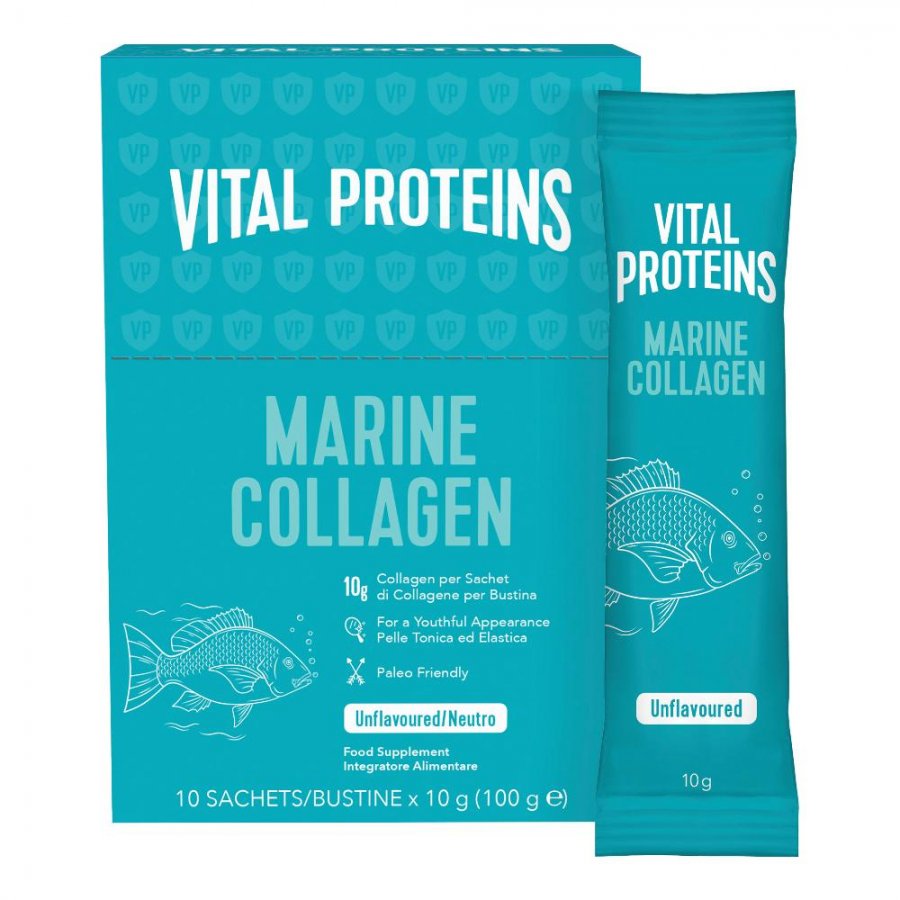 Nestlé - Vital Proteins Marine Collagen 10 Bustine - Integratore di Collagene Marino