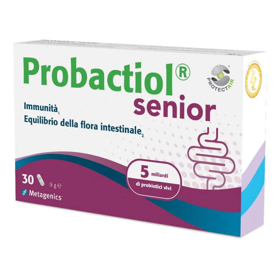 Probactiol Senior 30 Compresse - Integratore con 5 miliardi di Probiotici Viv