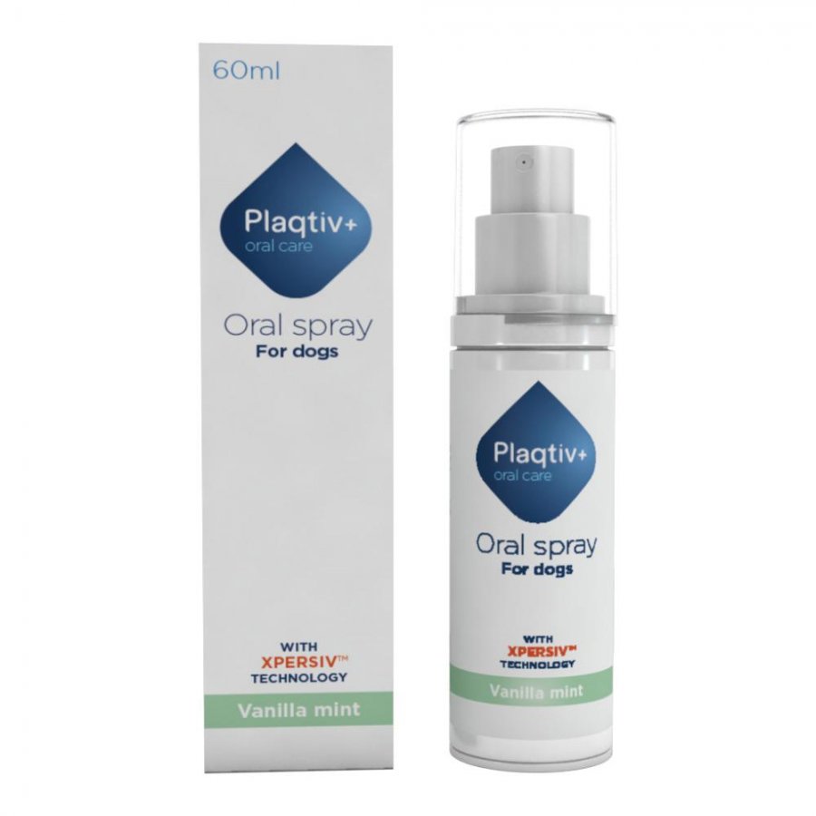 Plaqtiv+ Oral Care Spray Orale per Cani 60ml - Igiene Orale e Salute Dentale
