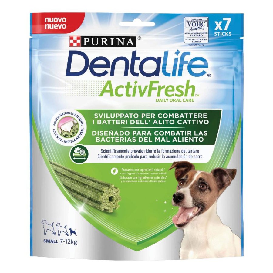 NESTLE' PURINA CANE SNACK DENTALIFE ACTIVEFRESH SMALL 6 STICKS 115GR