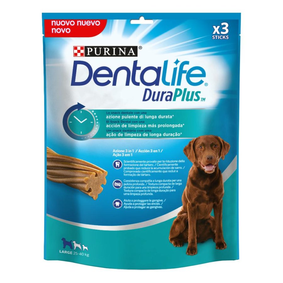 NESTLE' PURINA CANE SNACK DENTALIFE DURAPLUS LARGE 3 STICKS 243GR