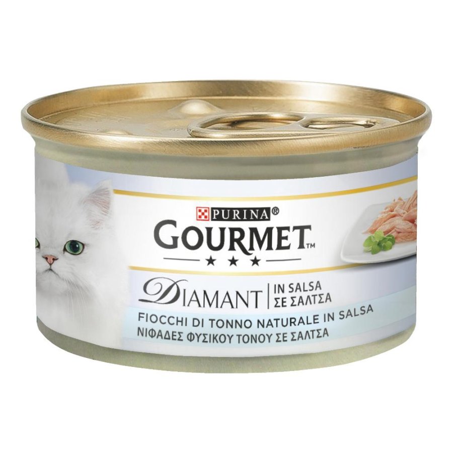 NESTLE' PURINA GOURMET GATTO DIAMANT FIOCCHI SALSA TONNO 85GR (lattina)