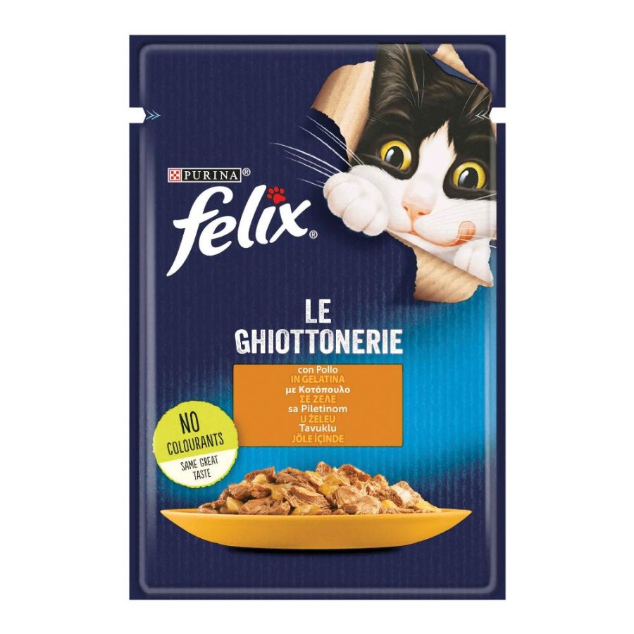 NESTLE' PURINA FELIX GATTO GHIOTTONERIE JELLY POLLO 85GR (bustina)