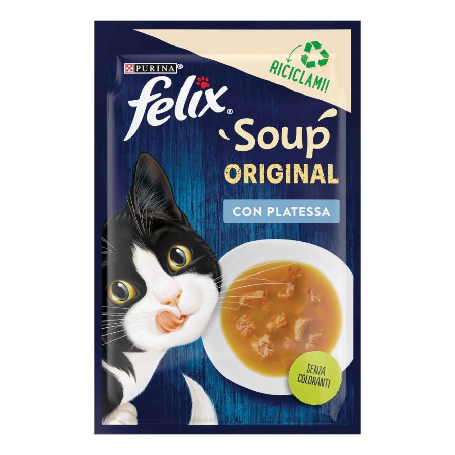 NESTLE' PURINA FELIX GATTO SOUP PLATESSA 48GR (bustina)