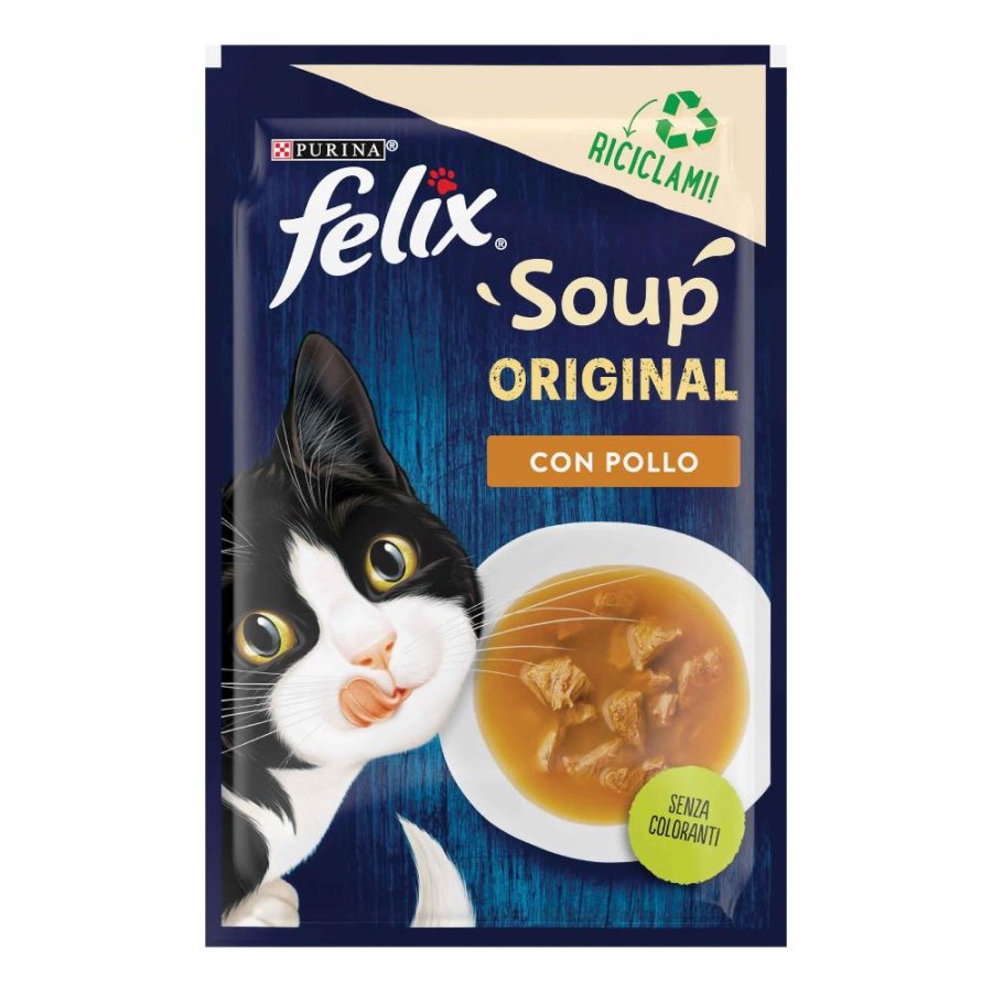 NESTLE' PURINA FELIX GATTO SOUP POLLO 48GR (bustina)