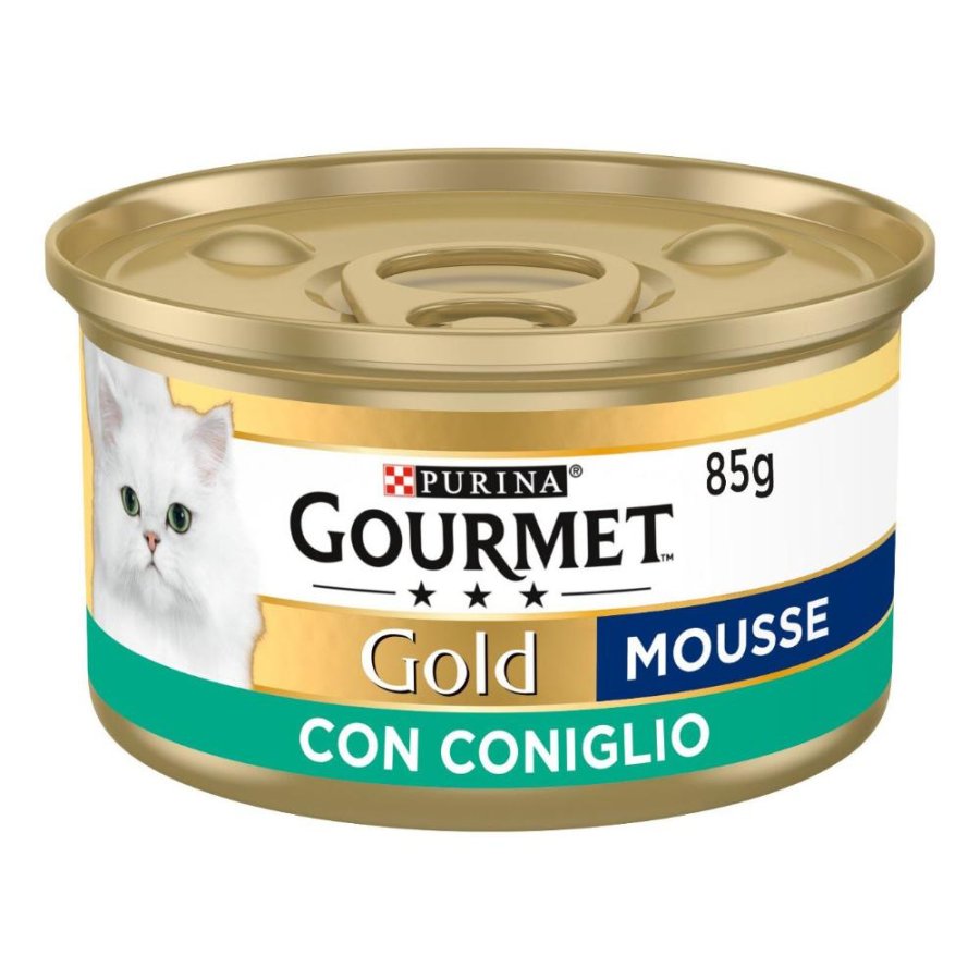 NESTLE' PURINA GOURMET GATTO GOLD MOUSSE CONIGLIO 85GR (lattina)
