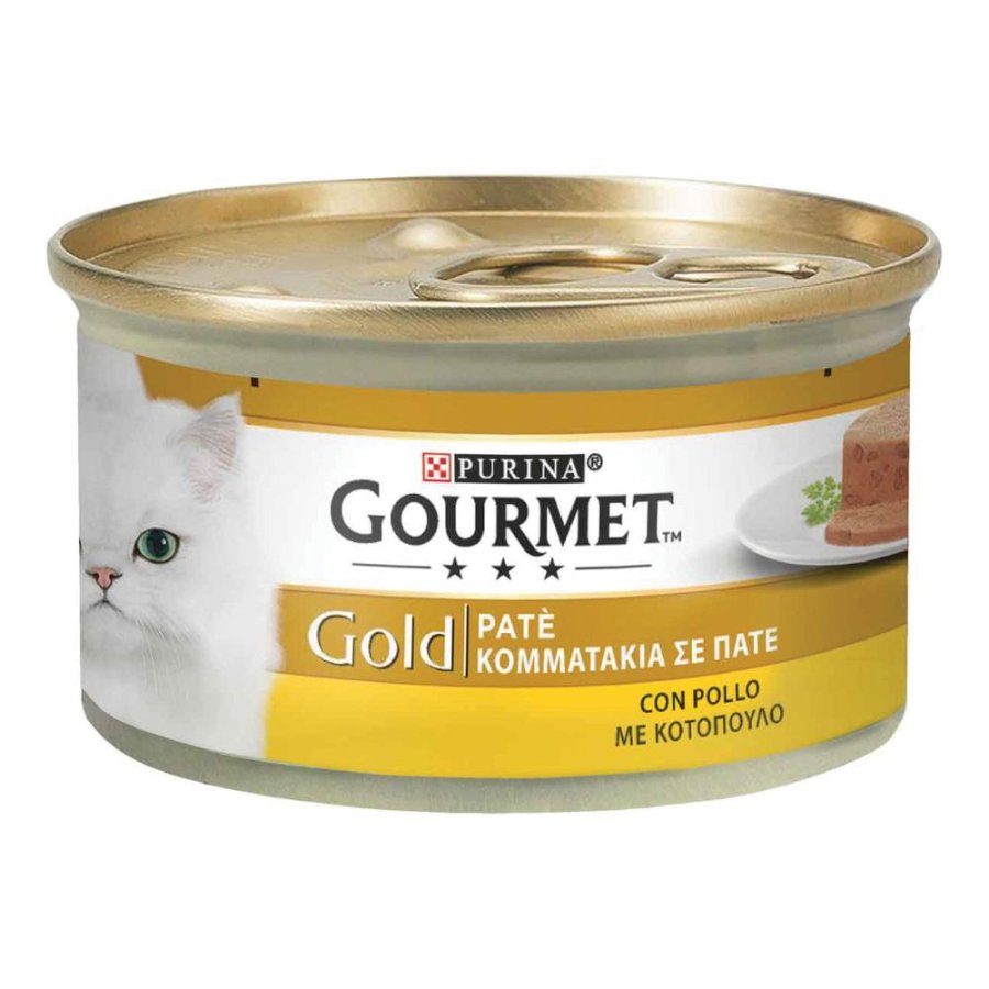 NESTLE' PURINA GOURMET GATTO GOLD PATE' POLLO 85GR (lattina)