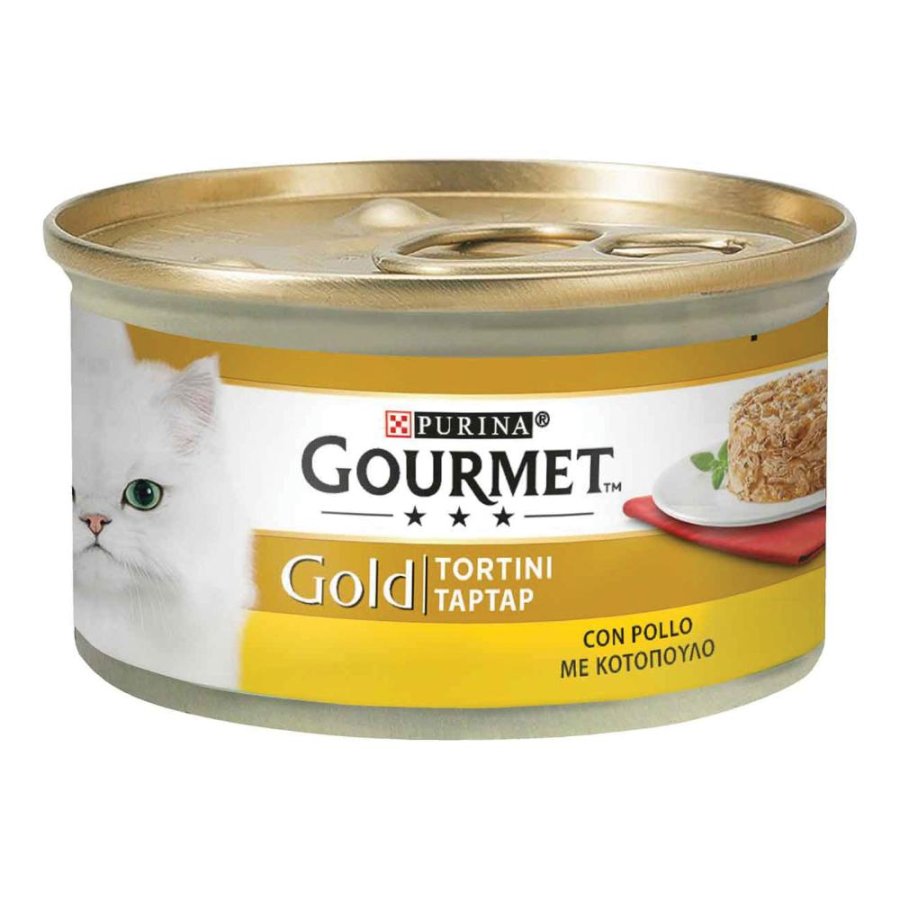 NESTLE' PURINA GOURMET GATTO GOLD TORTINI POLLO 85GR (lattina)