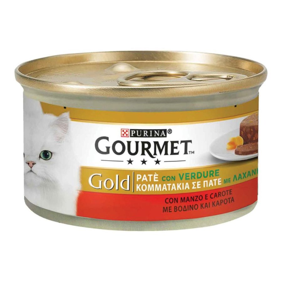 NESTLE' PURINA GOURMET GATTO GOLD TORTINI POLLO CAROTE 85GR (lattina)