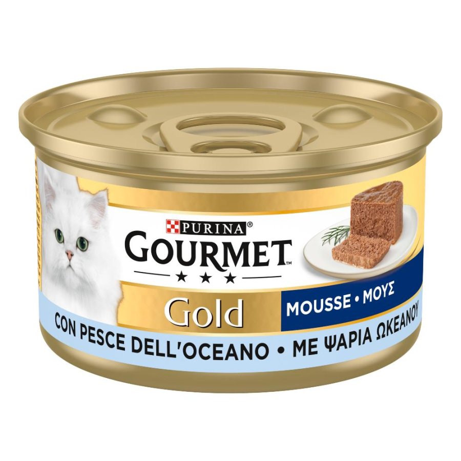 NESTLE' PURINA GOURMET GATTO CREATIONS PESCE OCEANO SPINACI RISO 85GR (lattina)