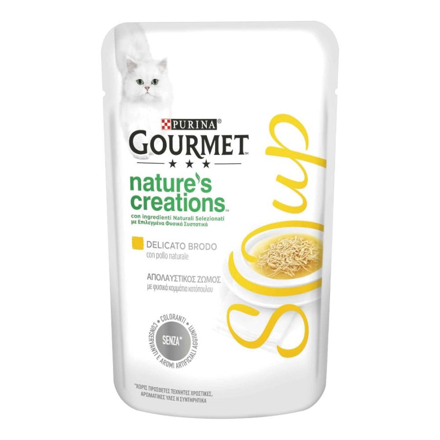 NESTLE' PURINA GOURMET GATTO NATURE SOUP BRODO POLLO 40GR (bustina)