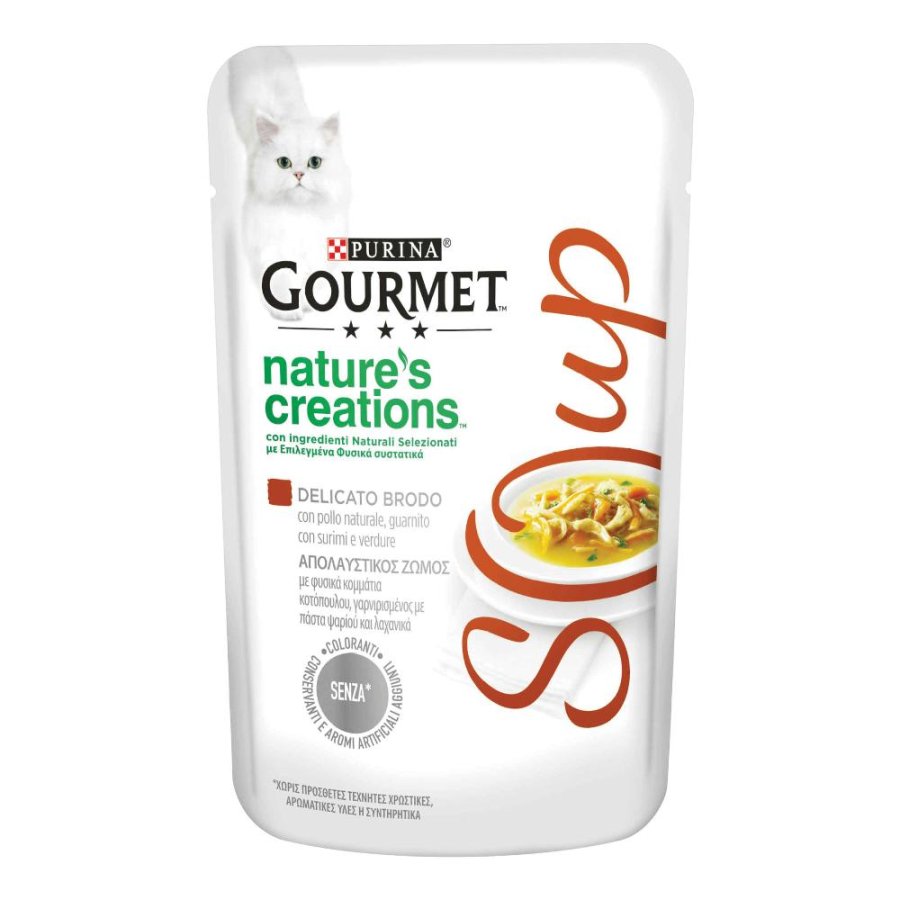 NESTLE' PURINA GOURMET GATTO CLASSIC SOUP POLLO PESCE VERDURE 40GR (bustina)