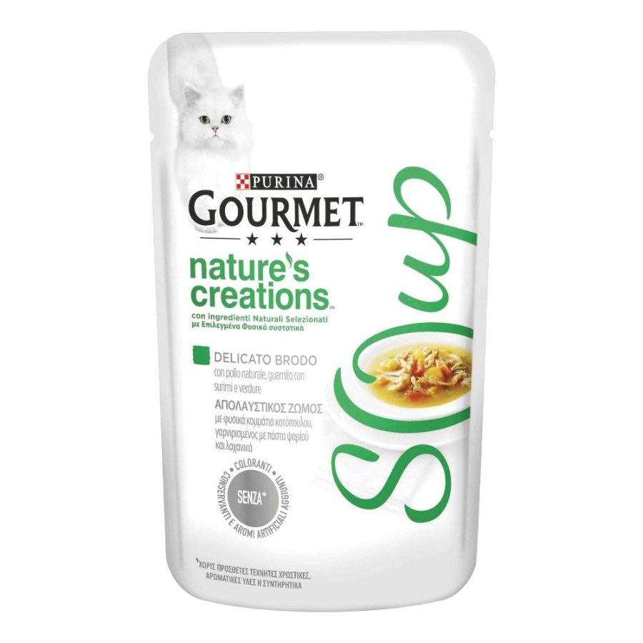 NESTLE' PURINA GOURMET GATTO NATURE SOUP POLLO VERDURE 40GR (bustina)