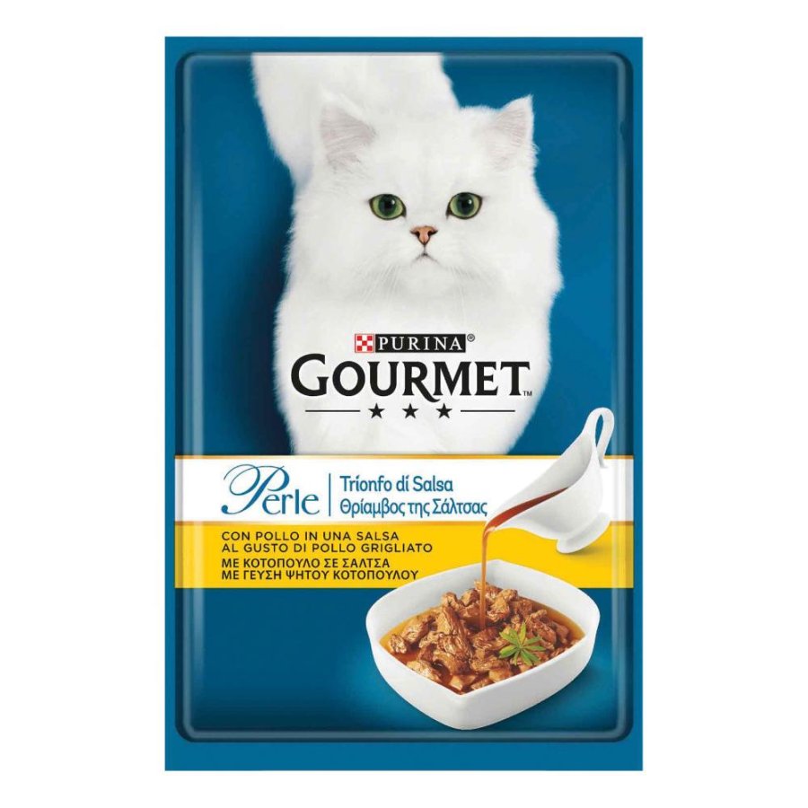 NESTLE' PURINA GOURMET GATTO PERLE TRIONFO DI POLLO IN SALSA 85GR (bustina)