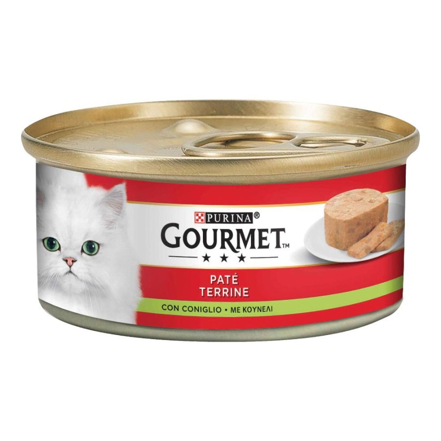 NESTLE' PURINA GOURMET GATTO PATE' CONIGLIO 195GR (lattina)