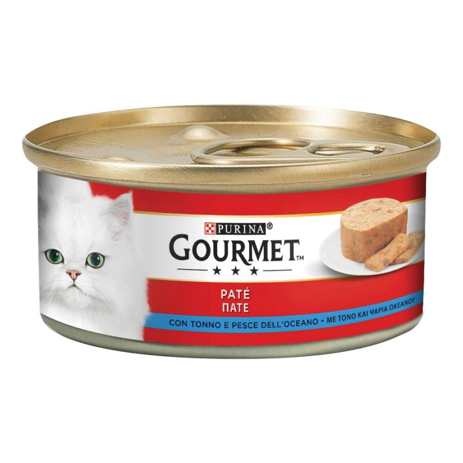 NESTLE' PURINA GOURMET GATTO PATE' TONNO PESCE DELL'OCEANO 195GR (lattina)