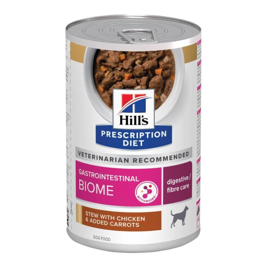 HILL'S CANE DIET GASTRO INTESTINAL DIGESTIVE FIBRE CARE BIOME STEW POLLO 354GR (lattina)