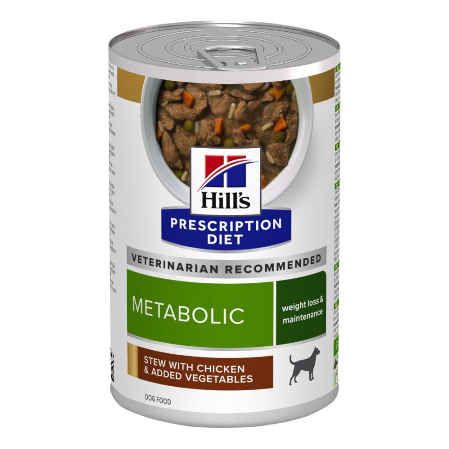 HILL'S CANE DIET METABOLIC WEIGHT LOSS MAINTENANCE STEW POLLO 354GR (lattina)