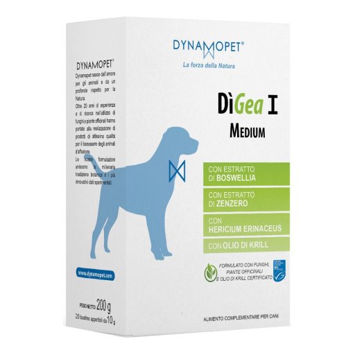 Digea I Medium Integratore per Cani e Gatti 20 Bustine da 10g - Supporto Immunitario e Benessere Generale