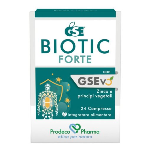 GSE Biotic Forte Antiossidante 24 Compresse - Protezione Immunitaria con Estratto di Semi di Pompelmo, Echinacea, Melaleuca e Zinco
