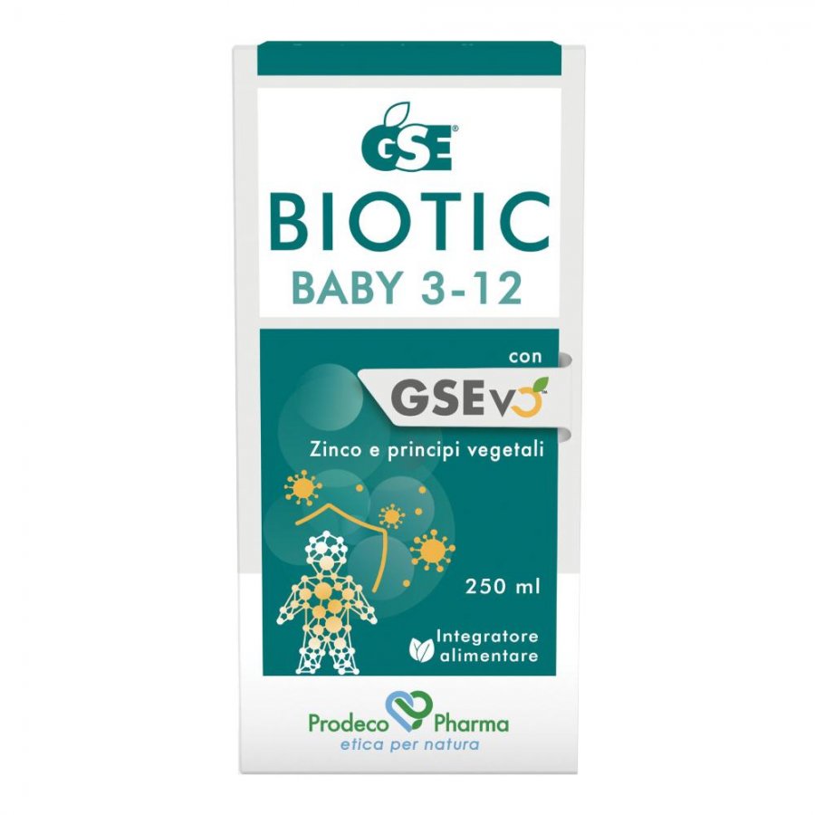 GSE Biotic Baby 3-12 Integratore Difese Immunitarie 250ml