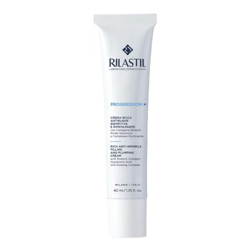 Rilastil Progression (+), Crema Ricca Antirughe Riempitiva e Rimpolpante, 40 ml