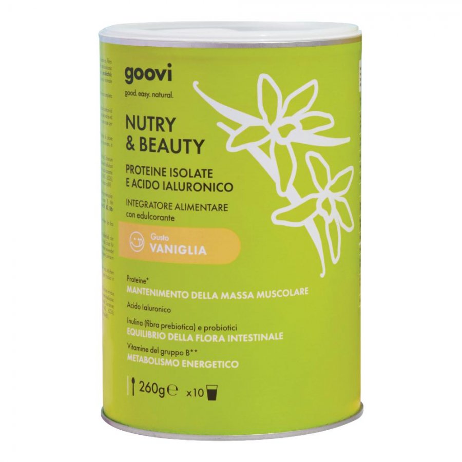 Goovi Nutry & Beauty Proteico Vaniglia - Integratore per Pelle Sana e Benessere.