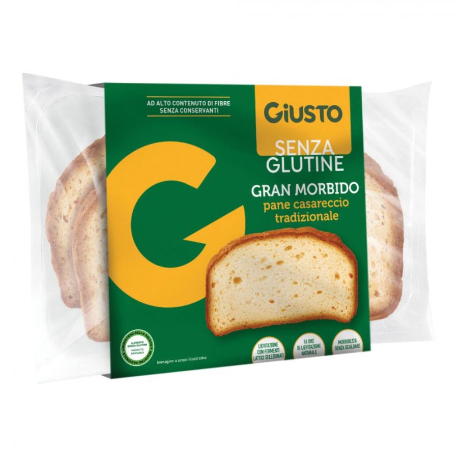 Giusto Senza Glutine Gran Morbido Pane Casareccio 200g - Gran Morbido Pane Casareccio