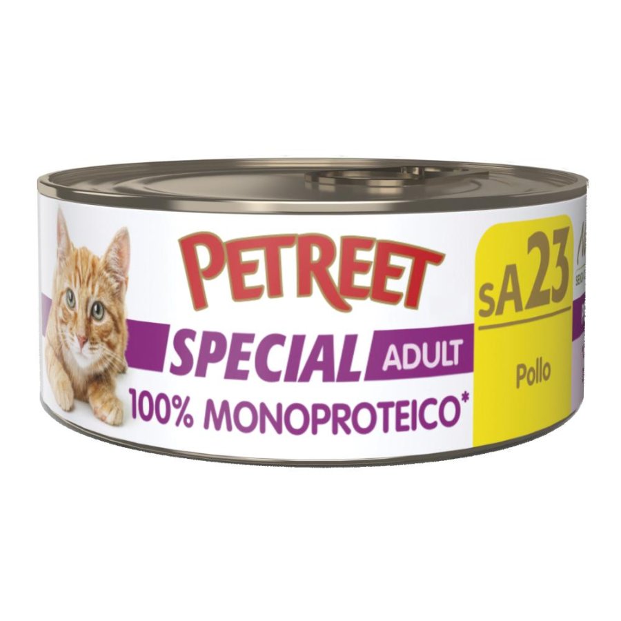 PETREET GATTO SPECIAL ADULT SA32 MONOPROTEICO POLLO 60GR (lattina)