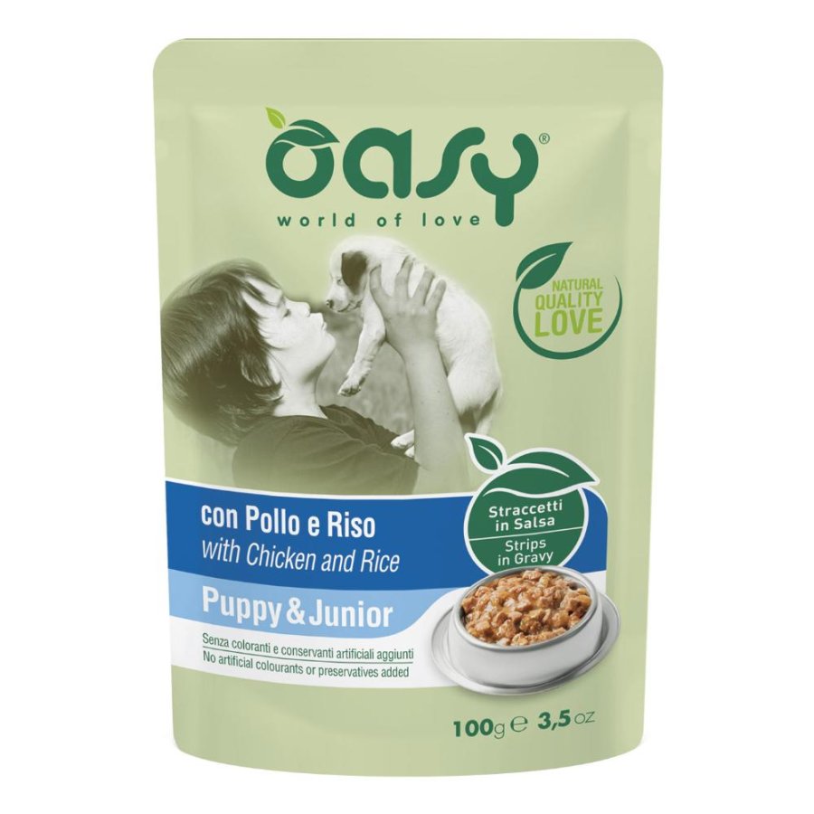 OASY CANE PUPPY/JUNIOR POLLO RISO 100GR (bustina)