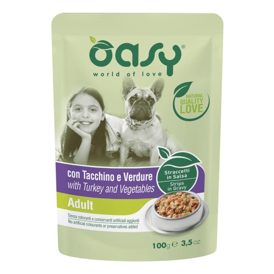OASY CANE ADULT TACCHINO VERDURE 100GR (bustina)