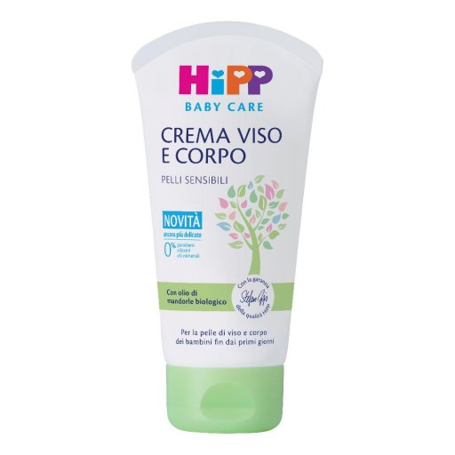 HiPP Baby Care Crema Viso e Corpo per Pelli Sensibili, 75 ml