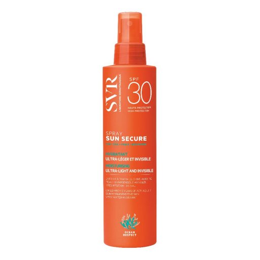 SVR Sun Secure Spray Solare Dry-Touch Viso/Corpo SPF30 200ml - Protezione Solare Ad Elevata Protezione