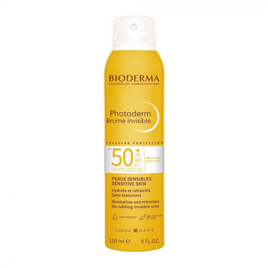 Bioderma Photoderm Brume Invisible SPF50+ 150 ml - Protezione Solare Invisibile Viso e Corpo per Pelle Sensibile