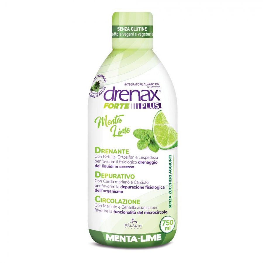 Drenax Forte Plus Menta/Lime 750 ml - Integratore Detox Naturale